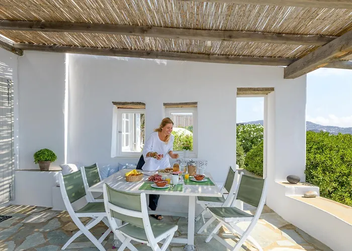 Amazing Sea View, Mykonos Cycladic Villa, Priv Pool Платис Ялос