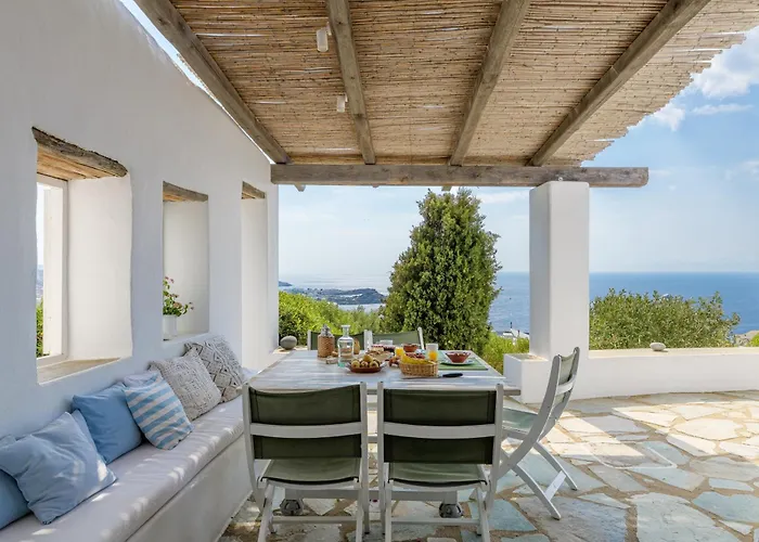 Amazing Sea View, Mykonos Cycladic Villa, Priv Pool * Платис Ялос