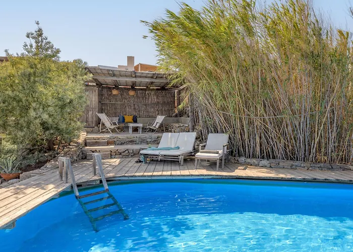 Amazing Sea View, Mykonos Cycladic Villa, Priv Pool Платис Ялос