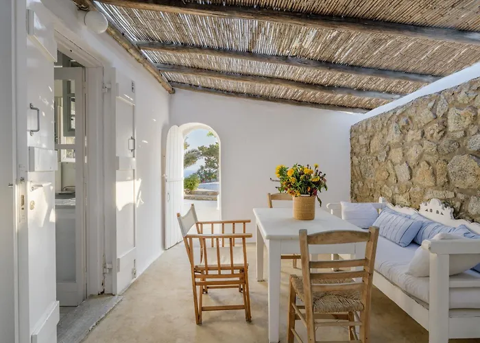 Вилла Amazing Sea View, Mykonos Cycladic Villa, Priv Pool *