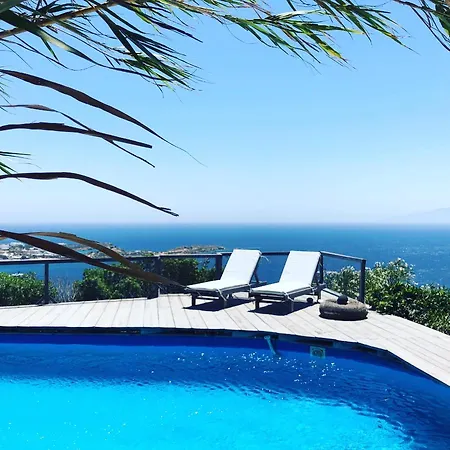 Amazing Sea View, Mykonos Cycladic Villa, Priv Pool 普拉迪斯亚罗斯