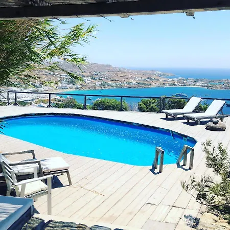 Vila Amazing Sea View, Mykonos Cycladic Villa, Priv Pool *