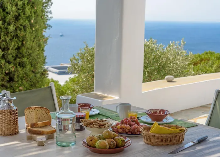 Amazing Sea View, Mykonos Cycladic Villa, Priv Pool *