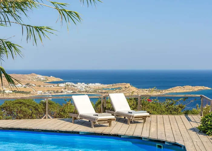Amazing Sea View, Mykonos Cycladic Villa, Priv Pool *